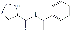 N-(1-phenylethyl)-1,3-thiazolidine-4-carboxamide Struktur