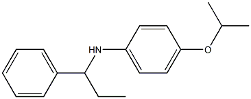 N-(1-phenylpropyl)-4-(propan-2-yloxy)aniline Struktur