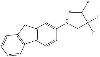 N-(2,2,3,3-tetrafluoropropyl)-9H-fluoren-2-amine Struktur