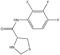 N-(2,3,4-trifluorophenyl)-1,3-thiazolidine-4-carboxamide Struktur