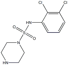 N-(2,3-dichlorophenyl)piperazine-1-sulfonamide Struktur