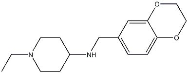 N-(2,3-dihydro-1,4-benzodioxin-6-ylmethyl)-1-ethylpiperidin-4-amine Struktur