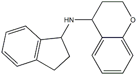 N-(2,3-dihydro-1H-inden-1-yl)-3,4-dihydro-2H-1-benzopyran-4-amine Struktur