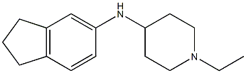 N-(2,3-dihydro-1H-inden-5-yl)-1-ethylpiperidin-4-amine Struktur