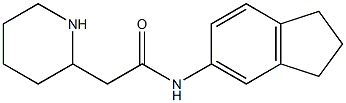 N-(2,3-dihydro-1H-inden-5-yl)-2-(piperidin-2-yl)acetamide Struktur