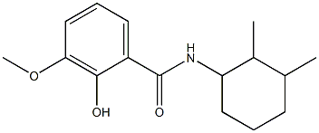 N-(2,3-dimethylcyclohexyl)-2-hydroxy-3-methoxybenzamide Struktur