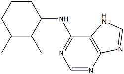 N-(2,3-dimethylcyclohexyl)-7H-purin-6-amine Struktur