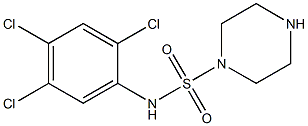 N-(2,4,5-trichlorophenyl)piperazine-1-sulfonamide Struktur