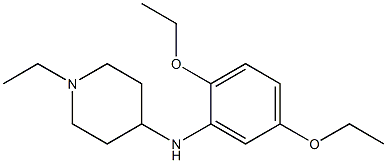 N-(2,5-diethoxyphenyl)-1-ethylpiperidin-4-amine Struktur