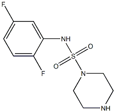 N-(2,5-difluorophenyl)piperazine-1-sulfonamide Struktur