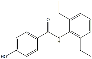 N-(2,6-diethylphenyl)-4-hydroxybenzamide Struktur