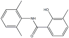 N-(2,6-dimethylphenyl)-2-hydroxy-3-methylbenzamide Struktur