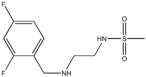 N-(2-{[(2,4-difluorophenyl)methyl]amino}ethyl)methanesulfonamide Struktur