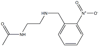 N-(2-{[(2-nitrophenyl)methyl]amino}ethyl)acetamide Struktur