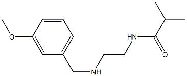 N-(2-{[(3-methoxyphenyl)methyl]amino}ethyl)-2-methylpropanamide Struktur