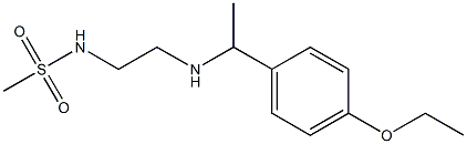 N-(2-{[1-(4-ethoxyphenyl)ethyl]amino}ethyl)methanesulfonamide Struktur