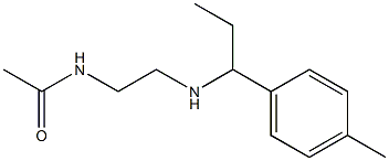 N-(2-{[1-(4-methylphenyl)propyl]amino}ethyl)acetamide Struktur