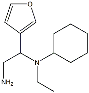 N-(2-amino-1-tetrahydrofuran-3-ylethyl)-N-cyclohexyl-N-ethylamine Struktur