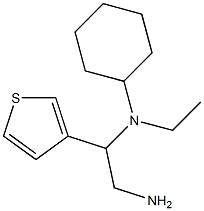 N-(2-amino-1-thien-3-ylethyl)-N-cyclohexyl-N-ethylamine Struktur