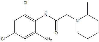 N-(2-amino-4,6-dichlorophenyl)-2-(2-methylpiperidin-1-yl)acetamide Struktur