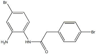 N-(2-amino-4-bromophenyl)-2-(4-bromophenyl)acetamide Struktur