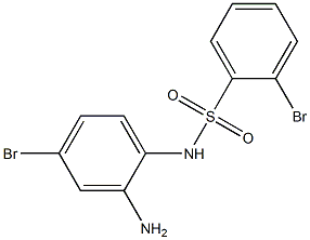 N-(2-amino-4-bromophenyl)-2-bromobenzene-1-sulfonamide Struktur