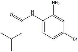 N-(2-amino-4-bromophenyl)-3-methylbutanamide Struktur