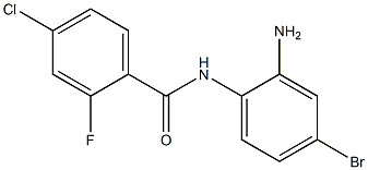 N-(2-amino-4-bromophenyl)-4-chloro-2-fluorobenzamide Struktur