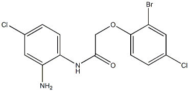 N-(2-amino-4-chlorophenyl)-2-(2-bromo-4-chlorophenoxy)acetamide Struktur