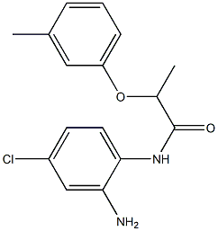 N-(2-amino-4-chlorophenyl)-2-(3-methylphenoxy)propanamide Struktur