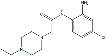 N-(2-amino-4-chlorophenyl)-2-(4-ethylpiperazin-1-yl)acetamide Struktur