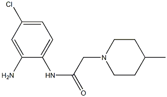 N-(2-amino-4-chlorophenyl)-2-(4-methylpiperidin-1-yl)acetamide Struktur