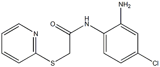 N-(2-amino-4-chlorophenyl)-2-(pyridin-2-ylsulfanyl)acetamide Struktur