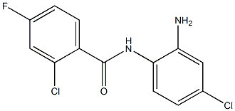 N-(2-amino-4-chlorophenyl)-2-chloro-4-fluorobenzamide Struktur