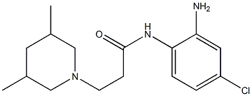 N-(2-amino-4-chlorophenyl)-3-(3,5-dimethylpiperidin-1-yl)propanamide Struktur