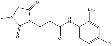 N-(2-amino-4-chlorophenyl)-3-(3-methyl-2,5-dioxoimidazolidin-1-yl)propanamide Struktur