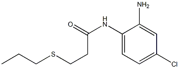 N-(2-amino-4-chlorophenyl)-3-(propylsulfanyl)propanamide Struktur