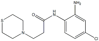 N-(2-amino-4-chlorophenyl)-3-(thiomorpholin-4-yl)propanamide Struktur