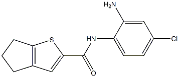 N-(2-amino-4-chlorophenyl)-4H,5H,6H-cyclopenta[b]thiophene-2-carboxamide Struktur