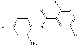 N-(2-amino-4-chlorophenyl)-5-bromo-2-fluorobenzamide Struktur