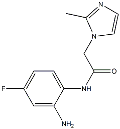 N-(2-amino-4-fluorophenyl)-2-(2-methyl-1H-imidazol-1-yl)acetamide Struktur