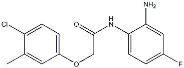 N-(2-amino-4-fluorophenyl)-2-(4-chloro-3-methylphenoxy)acetamide Struktur