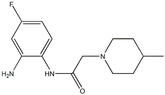 N-(2-amino-4-fluorophenyl)-2-(4-methylpiperidin-1-yl)acetamide Struktur