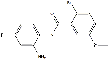 N-(2-amino-4-fluorophenyl)-2-bromo-5-methoxybenzamide Struktur