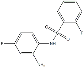 N-(2-amino-4-fluorophenyl)-2-fluorobenzenesulfonamide Struktur