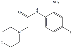 N-(2-amino-4-fluorophenyl)-2-morpholin-4-ylacetamide Struktur