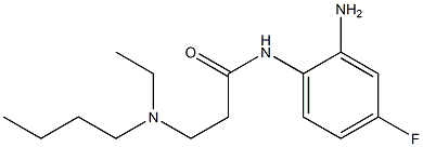 N-(2-amino-4-fluorophenyl)-3-[butyl(ethyl)amino]propanamide Struktur