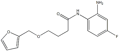 N-(2-amino-4-fluorophenyl)-4-(2-furylmethoxy)butanamide Struktur