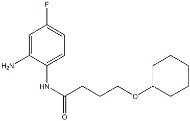 N-(2-amino-4-fluorophenyl)-4-(cyclohexyloxy)butanamide Struktur