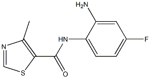 N-(2-amino-4-fluorophenyl)-4-methyl-1,3-thiazole-5-carboxamide Struktur